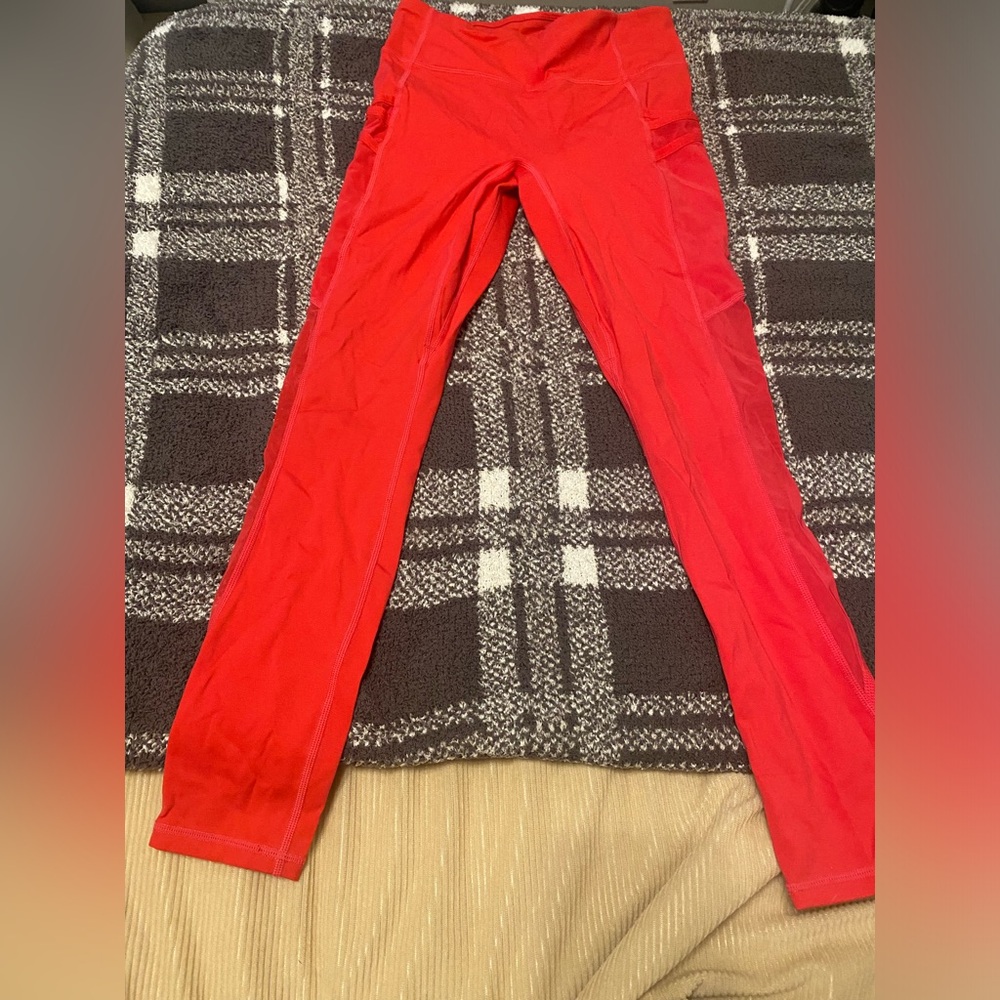 Bright pink leggings. Size XS. Worn once.